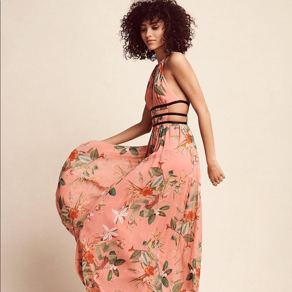 Floral Print Maxi Dress